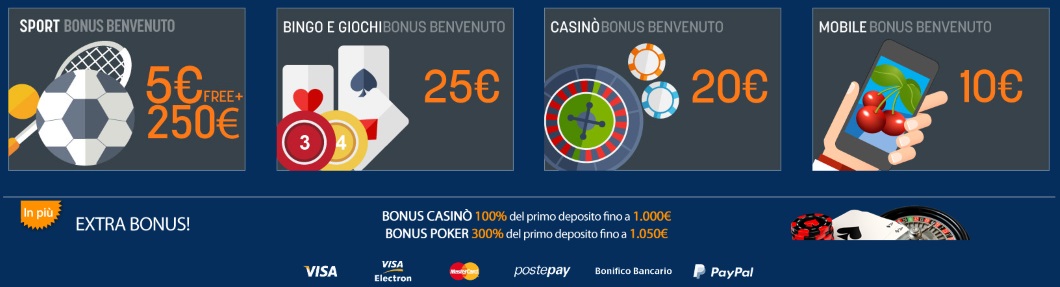 bonus casinò senza deposito immediato